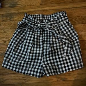 Boutique gingham shorts